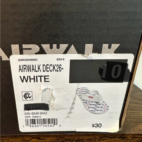 Airwalk Men’s Deck26 White/Black Flip Flops NWT Various Sizes - Picture 5 of 5